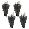 Miniatyrbilde 4 av 8: AU-kontakt til IEC320 C5 strømadapter 3-polet AU-kontakt til C5-omformer for bærbar PC-strømadapter skriver AU-kontakt 100‑250V