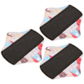 Miniatyrbillede 2 af 8: 3 stk. Stofbind til menstruation - Vaskbare og genanvendelige bind - N45