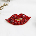 Miniatyrbillede 3 af 5: Rhinestone Brosche til Kvinder Stilfuldt Mode Smykke Holdbart og Trendy