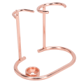 Miniatyrbillede 6 af 8: Barberstativ Sikkerhed Rustfrit Stål Moderne Design Rustfri Holdbar Lille bærbar barberbørsteholder til toilettet Rose Gold