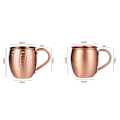 Miniatyrbilde 2 av 5: 530ML Ren Kobber Krus Trommel Kopp Cocktail Kopp, A
