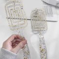 Miniatyrbillede 6 af 8: Ventilationshårbørste til udfiltring Styling Tørring Transparent hul buet ventileret hårbørste til hjemmesalon