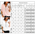 Miniatyrbilde 3 av 3: Sommer Kvinners Rosa Chiffon Glidelås Tee Bluse Plus Størrelse Genser