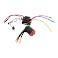 Miniatyrbild 1 av 8: 3650 2300KV Borstlös Motor 60A ESC Elektrisk Regulator Lång Linje för 1/8 1/10 RC Bil