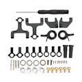 Miniatyrbilde 2 av 8: RC Front Upper og Rear Suspension Arms Steering Kit med Pull Rods Steering Linkage for WPL D12 RC Car