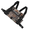 Miniatyrbilde 5 av 8: Radio Brystsele Bryst Front Pack Håndfri Radio Front Pack Pung Hiphop Bag For Walkie Talkie Camouflage