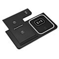 Miniatyrbillede 8 af 8: Trådløs oplader 3 i 1 trådløs opladningsstation til IPhone 13 12 11 XS XR XS X 8 Plus ure Headsets Sort