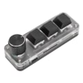 Miniatyrbilde 8 av 8: Mini tilpasset tastatur 3 taster Rød bryter-snarveier Plug and Play RGB-bakgrunnsbelyst programmeringsmakro-tastatur for bærbar PC
