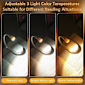 Miniatyrbilde 4 av 5: Clip-on Leselys, LED Leselampe, 360 Clip-on Lampe, Justerbar Lysstyrke