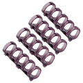 Miniatyrbilde 8 av 8: 20 stk. Bindingsringer Segmentert design Holder 60 ark 11mm Bindings tykkelse Kontorrekvisita Lilla