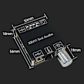 Miniatyrbillede 5 af 5: 2X50W Bluetooth 5.0 Effektforstærker Klasse D Audio 10W-200W HiFi