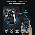 Miniatyrbillede 2 af 4: Bluetooth 5.0 Bilmodtager: Støjreducerende Bluetooth-adapter, Hjemmstereo Musikmodtager, Håndfri Opkald, 16 timers Batterilevetid