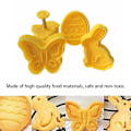 Miniatyrbilde 6 av 7: 4 stk/sett Plastkuttere Søte Sommerfugl Kanin Kylling Påskeegg Form Fondant Kutter Kjekskakeform