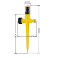 Miniatyrbilde 2 av 4: 360° Roterende Automatisk Vanningssystem, Hagesprinkler, Multifunksjonell Justerbar Hagesprinkler for Utendørs Hageplener, Hagesprinkler