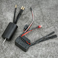 Miniatyrbillede 6 af 8: Surpass 3660 Vandtæt 4-polet Børsteløs Motor + 60A ESC RC Bil Tilbehør (Sort)2600KV+60A ESC