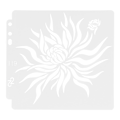 Pikkukuva 2 / 8: 9 kpl Mandala-stencilit - Turvallinen, luotettava ja kestävä PET-ontto-pohja maalausta varten, leimoihin ja skräppäykseen