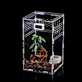 Miniatyrbillede 3 af 5: Klar akryl terrarium til krybdyr - Perfekt habitat til krybdyr, insekter og edderkopper