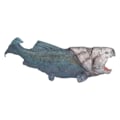 Miniatyrbillede 2 af 8: Simuleret falsk fiskemodel kunstig naturtro Jurassic periode Zhengs fiskemodel til børnBlå