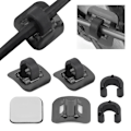 Miniatyrbilde 5 av 8: CANSUCC 4 stk. Sykkelbremsekabel Rørstyreskifteradapter Sykkelramme C-spenne (svart)