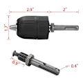 Miniatyrbillede 4 af 5: 13 mm hurtig selvstrammende borepatronadapter SDS-borebor