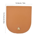 Miniatyrbild 8 av 8: Väska Flip Cover Split Läder Magnetiskt Spänne DIY Handgjorda Handväskor Delar med Brons Tillbehör 12.6x13.7cm(Brun Gul )