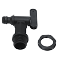 Miniatyrbillede 1 af 8: IBC Tote Tank Adapter Dyse Afløbsslange Hane Stik Fitting Del Tilbehør Plastik Gevindforbindelse