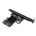 Miniatyrbild 5 av 8: USB3.2 Typ E Frontpanel Internt expansionskort 20PIN 10Gbps USB3.2 Typ E Adapterkort för stationär PC Gränssnitt till rätt PCI E 2X