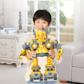 Miniatyrbild 5 av 8: 5 i 1 DIY Demontering Konstruktion Fordon Robot Leksak för Barn Grävmaskin Leksak för Pojkar Flickor Jul Födelsedagspresent