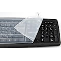 Miniatyrbillede 2 af 4: 2 stk. gennemsigtig skrivebordscomputer tastatur skal standard tastatur, støv- og vandtæt tastaturbeskytter skal