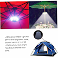 Pikkukuva 5 / 5: Umbrella Lights, Patio-varjon valo johdoton LED-varjon valo 3-tasoinen himmennys Johdoton LED-varjolamppu 28 superkirkkaalla LEDillä retkeilyyn