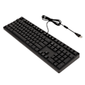 Miniatyrbild 2 av 8: Röd switch-tangentbord 108 tangenter trådbundet röd switch ergonomisk vit bakgrundsbelyst mekaniskt tangentbord för PC bärbar dator