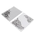 Miniatyrbild 3 av 8: 2 st plastpräglingsmapp Clear Concave Convex Texture DIY Craft Mallar för inbjudningar Kuvert Kort