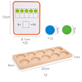 Miniatyrbilde 2 av 8: Ti ramme sett matematikk manipulativ tidlig læring matematikk tellere hjem matematikk spill for barn