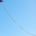Miniatyrbillede 2 af 5: 49 ft Regnbue Dragehale 15m Lang Farverig Bånd Drage Tilbehør