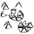 Miniatyrbillede 7 af 8: 100 stk trekantede papirclips Holdbar metal rustfast trekantet design Søde papirclips til memodokumenter papirer