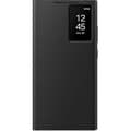 Smart View Wallet Case for Galaxy S24 Ultra - Black Cover with Functional Design