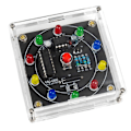 Miniatyrbilde 1 av 5: DIY-sett Shake LED Lotterihjul Nybegynnersett Morsomt PCB-produksjonssett