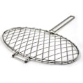 Miniatyrbilde 2 av 4: Grillkurv for hjemme-BBQ, grillklype for fisk i rustfritt stål, fiskeløs grillklype for fisk, grillklype tilbehør 30*35*28cm
