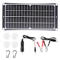 Miniatyrbilde 1 av 8: 20W solcellepanel ladebrett bærbar solcellelader for reiser klatring camping bruk
