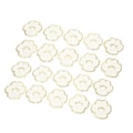 Miniatyrbillede 5 af 8: 20 stk Cat Paw Iron On Patches Mode Hvide Kattepoter Syning Broderede Patches til Rygsække Tøj Jakker