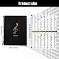 Miniatyrbilde 2 av 5: Vanntett A4 musikkperm - Med 60 lommer - For musikere og band - Sort