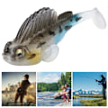 Miniatyrbilde 8 av 8: 3 stk PVC kunstig naturtro jig fiske lokke agn fisk takle med høyt karbonstål enkeltkrok