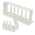 Miniatyrbilde 6 av 8: 2 stk 6 hull 6 søyler testrørstativ hvit plast sentrifugerørholder Labrekvisita