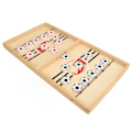 Miniatyrbilde 6 av 8: Treflspill i tre med slynge for to spillere – stort slagspill i tre – bordspill for hockeyspill for fester og camping