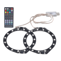 Miniatyrbillede 2 af 8: RGB LED-lysring Bluetooth Sync Music 400 Effects 8 farver LED-båndlys med appkontrol til PS5-konsollen