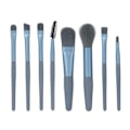 Miniatyrbillede 1 af 8: 8 stk. makeupbørster sæt bærbare professionelle kosmetiske blending ansigtspulver børster til kvinder piger blå