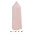 Miniatyrbild 7 av 8: Naturlig fluorit rosa kvarts kristall hexagonal stav för dekoration prydnad (6-7cm)