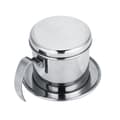 Miniatyrbillede 8 af 8: Rustfrit Stål Kop Vietnamesisk Kaffe Dryp Filter Maker Infuser Hjem Sølvfarvet