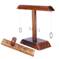 Miniatyrbilde 1 av 8: Kastespillsett Trekrok Shot Toy Interactive Games for Home Bar Party Black2