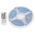Miniatyrbillede 5 af 8: 20m 5050 400LED lysstrimmel RGBW stemmestyring musiklampe med 40-tasters infrarød fjernbetjening EU 100‑240V